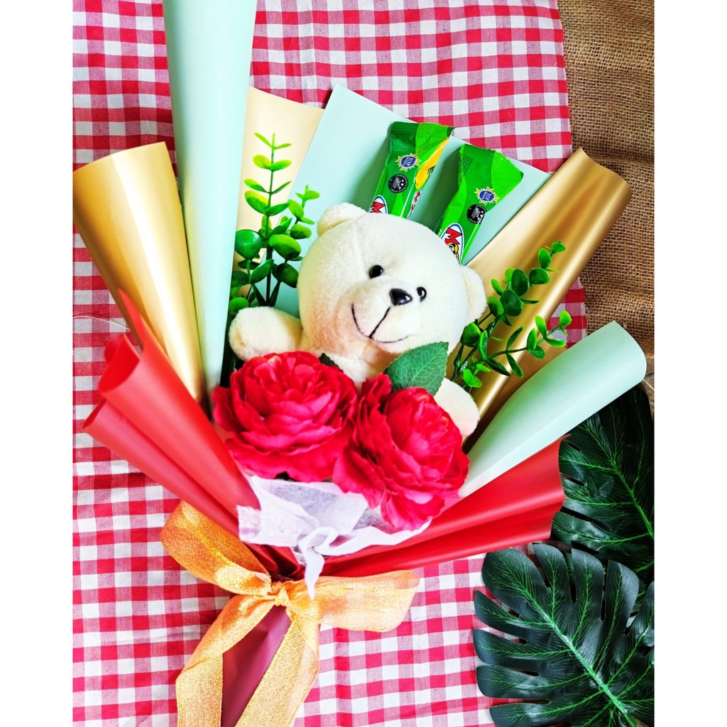 

Buket Snack/ Snack Bouquet/ Buket boneka/ hadiah wisuda/ kado ultah/