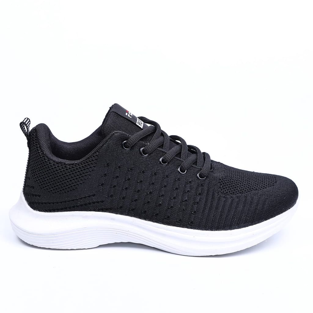 Sneakers Wanita Sepatu Sports Shoes Olahraga Cewek Shoes - C1113-Hitam