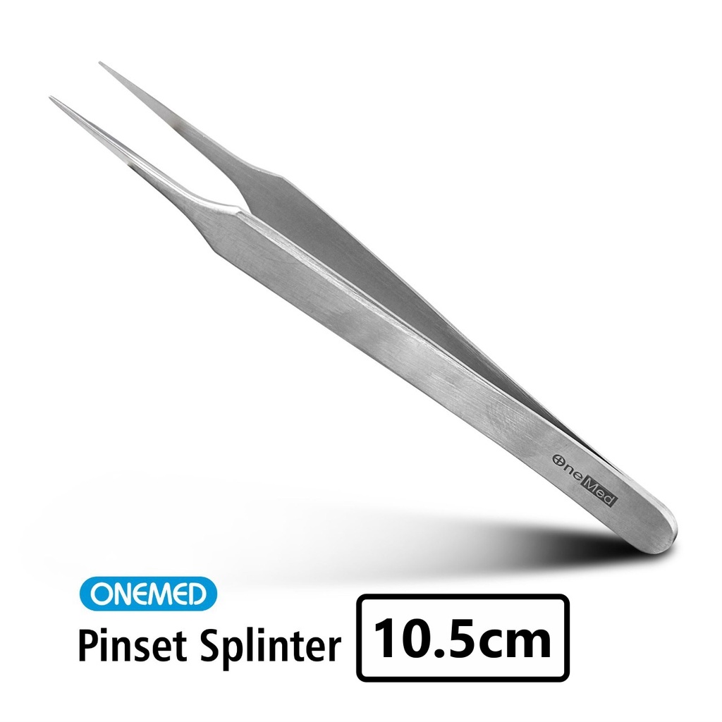 Pinset Splinter / Forcep Splinter 10.5 cm Stainless Steel Onemed