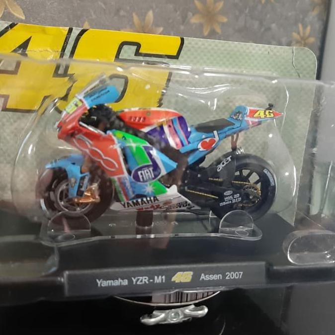 Diecast Miniatur Motogp Leo Models Valentino Rossi Assen 2007 Yamaha - Termurah 