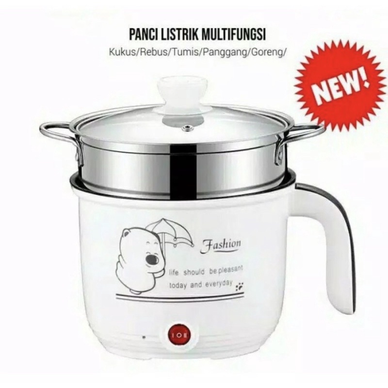 Panci Elektrik Fashion - Cooking Pot Steamer Multifungsi - Panci Elektrik Pot Fashion