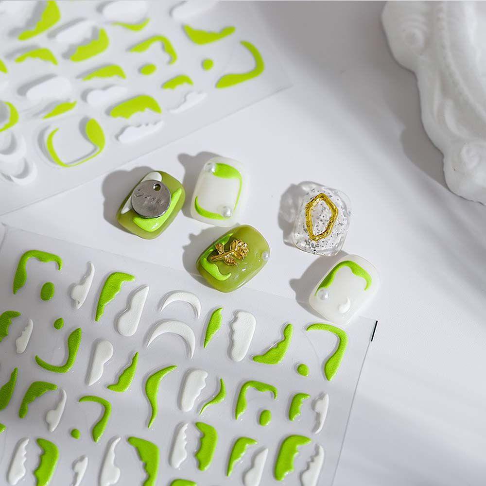 Mxbeauty Kartun Stiker Kuku Fashion Kitty Kucing Sirkus Badut Perekat Diri Nail Art Dekorasi