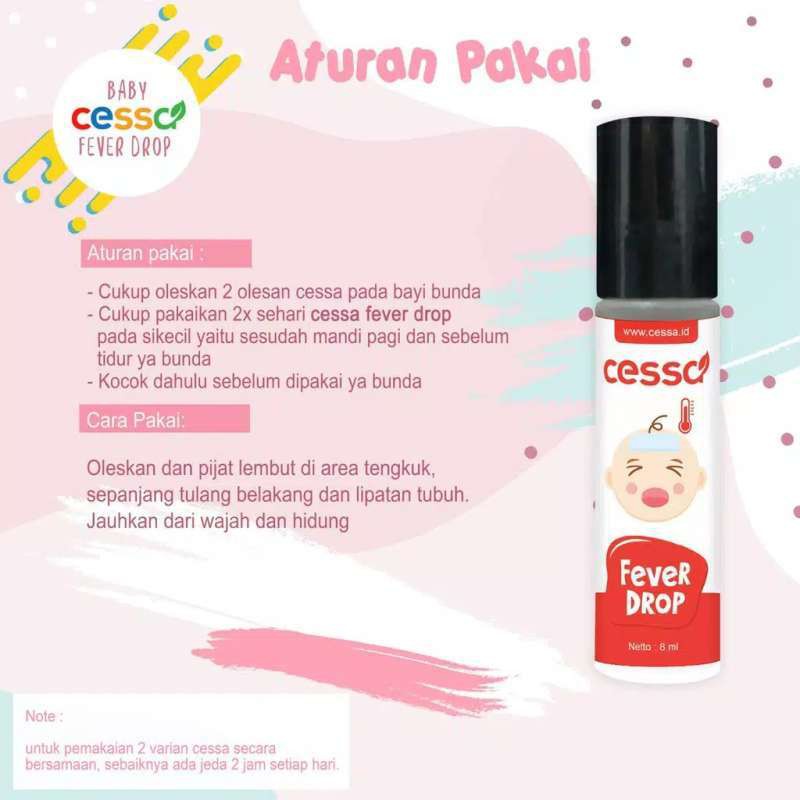 Cessa Essential Oil / Aromaterapi Bayi - Pereda Batuk | Penurun Demam