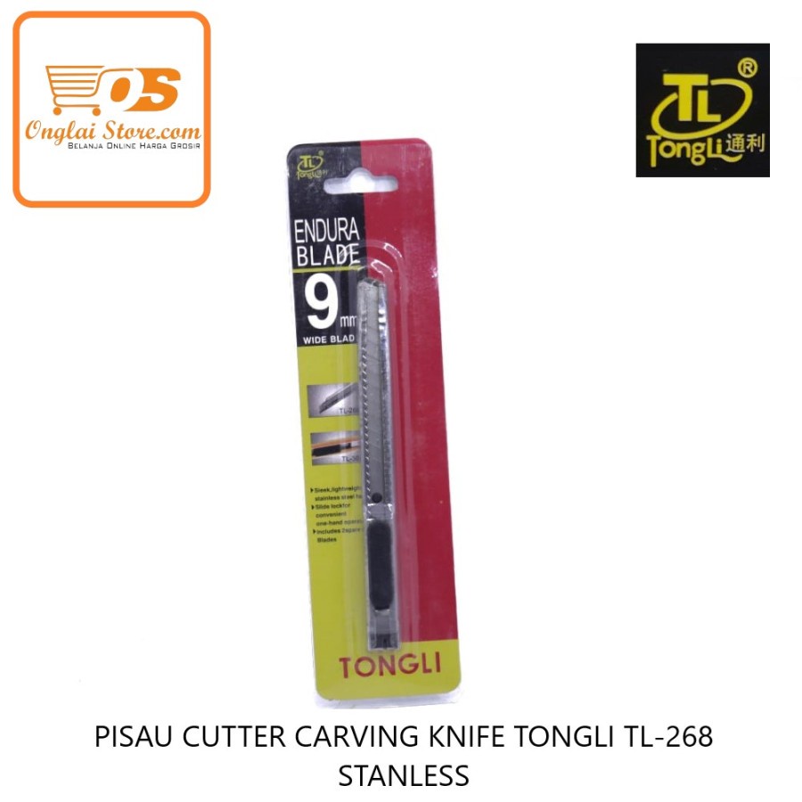 

PISAU CUTTER CARVING KNIFE TONGLI TL-268 STANLESS