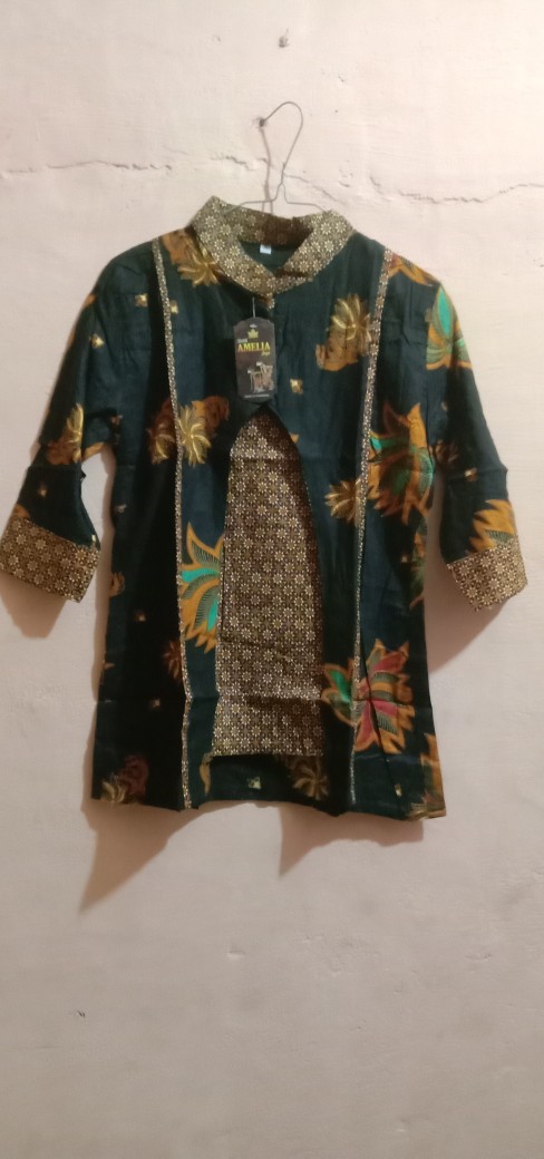 Blus Davina Batik #1 Atasan Wanita Katun Motif High Quality Premium Eksklusif