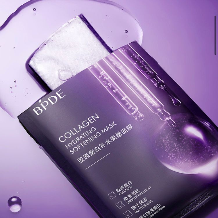 BPDE Collagen Essence Facial Sheet Mask Moisturizing Masker Wajah EM038