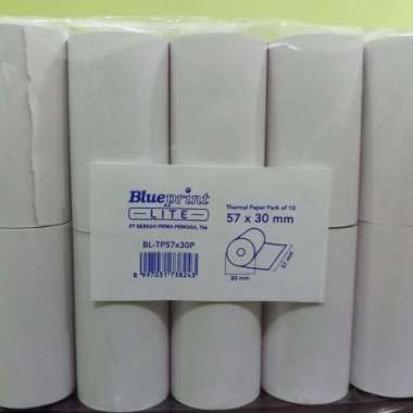 

Kertas Kasir / Kertas Thermal BLUEPRINT Lite 57 x 30 mm isi 10 Roll