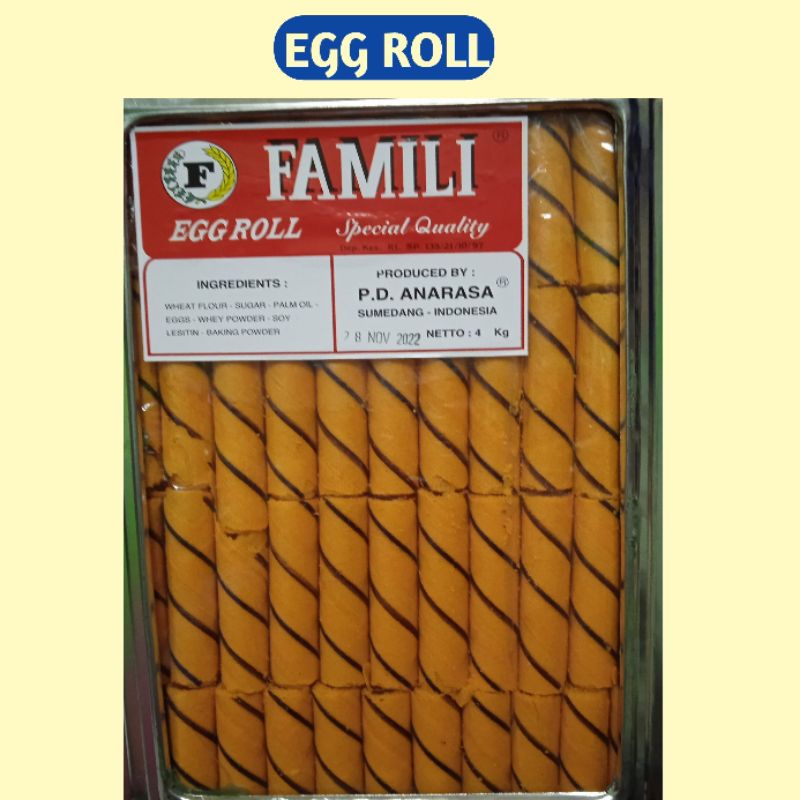 

Egg Roll Premium Famili Renyah gurih Snack Cemilan Makanan Minuman