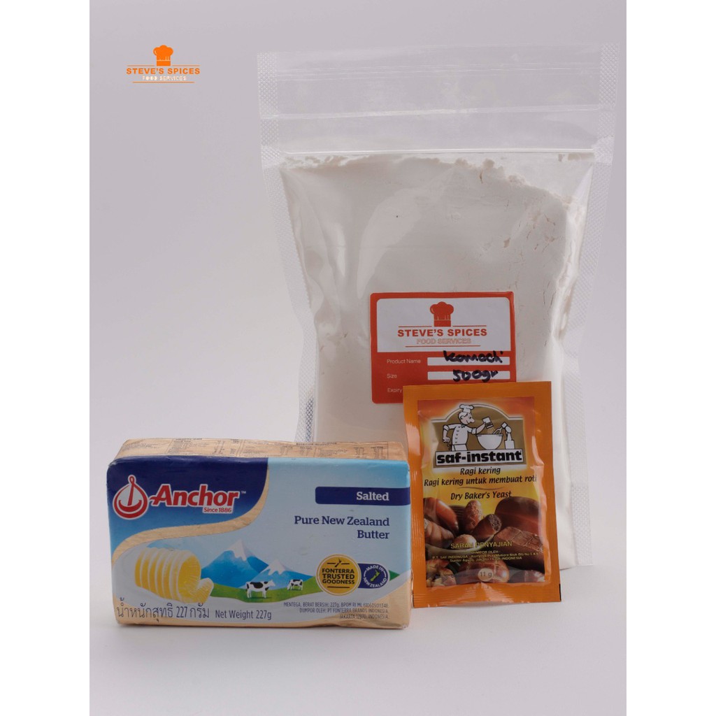 

Paket Roti Sederhana - Tepung Nippon Komachi, SAF Yeast, dan Anchor Salted Butter