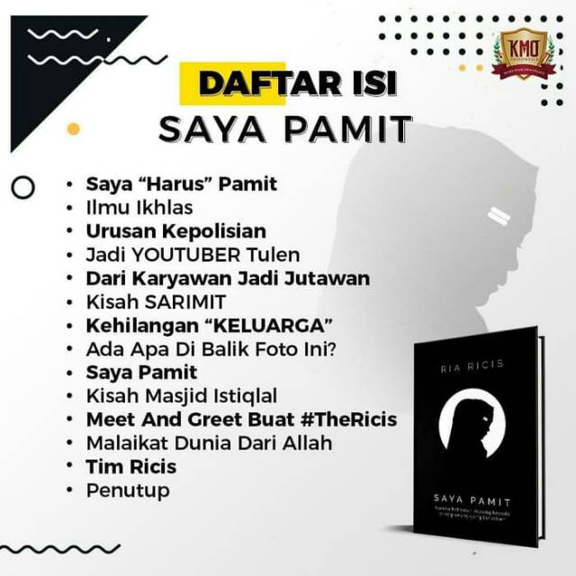Buku Saya Pamit Ria Ricis Shopee Indonesia