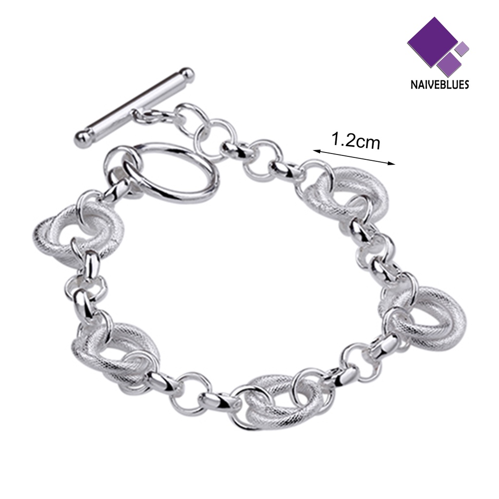 Gelang Rantai Warna Silver Untuk Pesta