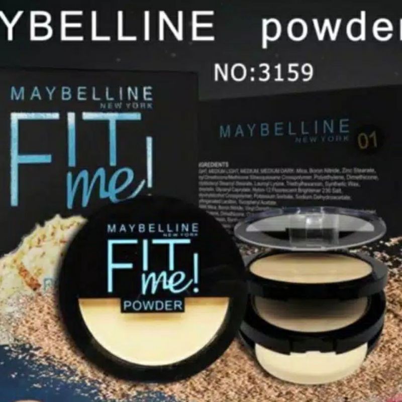 BEDAK MEIBELLINE FIT ME 2in1/ TWC FIT ME/BEDAK MAYBELINE 2IN1[NO REFUND]