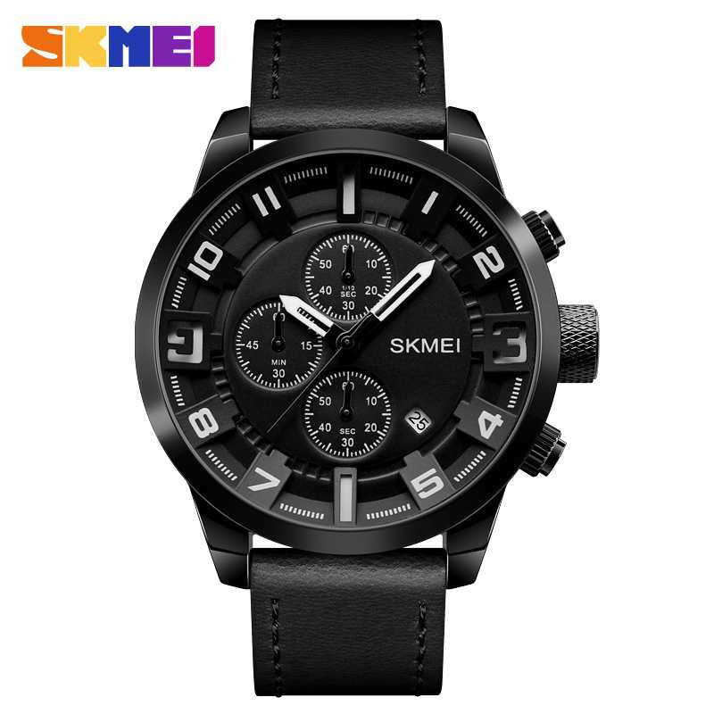 MLNSHP jam Tangan Analog Chrono Pria - 1309