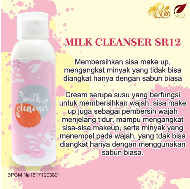 Milk Cleanser SR12 tube / Pembersih / cleanser / double cleanser