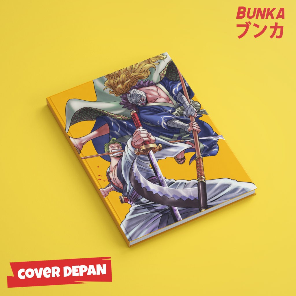 

Notebook Anime One Piece Zoro vs Killer Hardcover A5 Buku Tulis Catatan Note Agenda Planner Jurnal