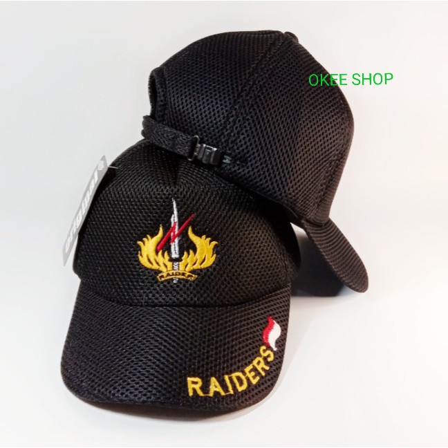 TOPI PRIA LOGO RAIDER / TOPI JARING RAIDER LOGO BORDIR / TERMURAH