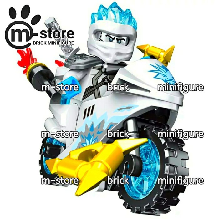 Sale Lego Ninjago Zane Forbidden Spinjitzu Minifigure With Motorcycle Promo