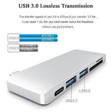 USB HUB Type C for Apple Macbook Windows 5 in 1 Card reader and Hub C