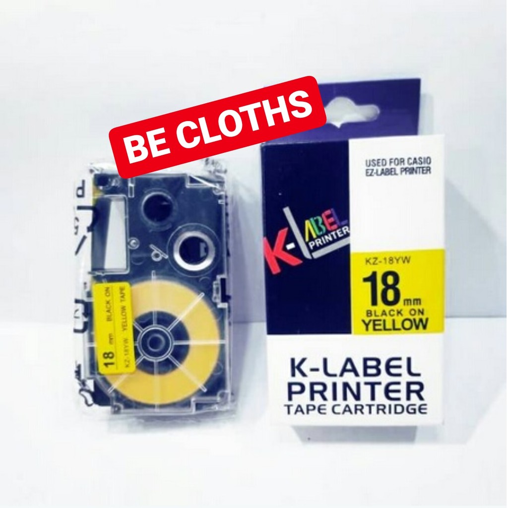 

Pita Label Printer 18mm Compatible Casio EZ Label Tape Printer 18 mm K Label Printer Casio KZ-18YW