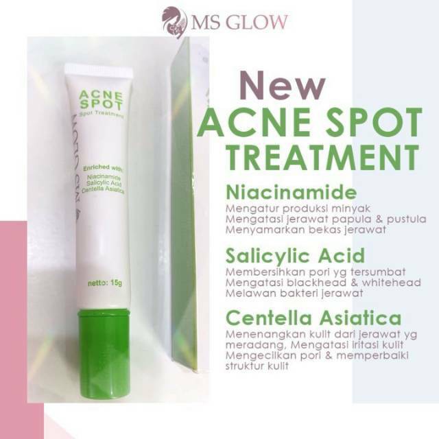 ✨ AKU MURAH ✨ MS GLOW ACNE SPOT TREATMENT 15 gr BPOM