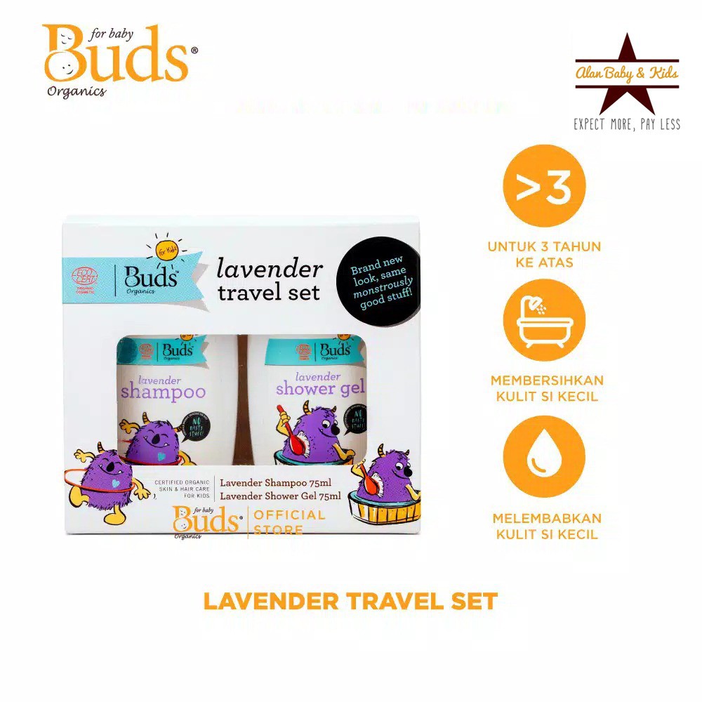 Buds Organic Lavender Kids Travel Set