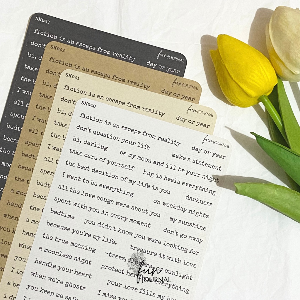 

QUOTE OF DRAMA STICKER STIKER SHEET PART 2 UNTUK JOURNAL JURNAL PLANNING PLANNER SCRAPBOOK DIY BUJO