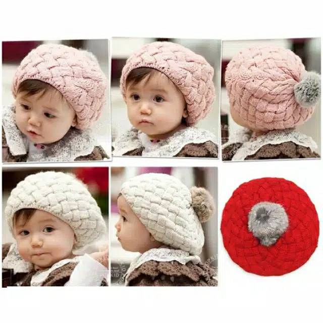 ♥BabyYank♥ TOPI ANAK BAYI NANAS RAJUT Korean style Knit Pineapple Hat