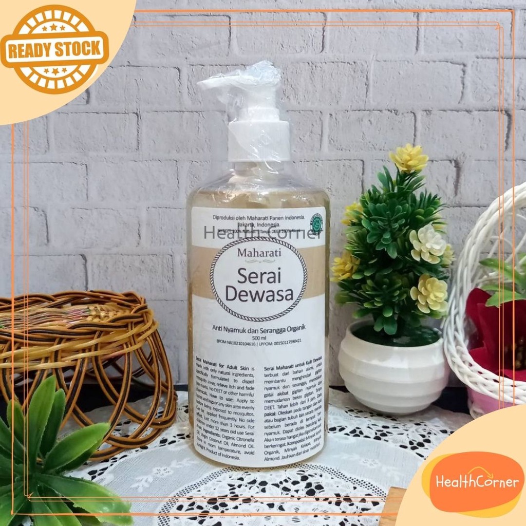 Maharati Serai Dewasa 500ml / Minyak Sereh / Serai Dewasa / Minyak Anti Nyamuk