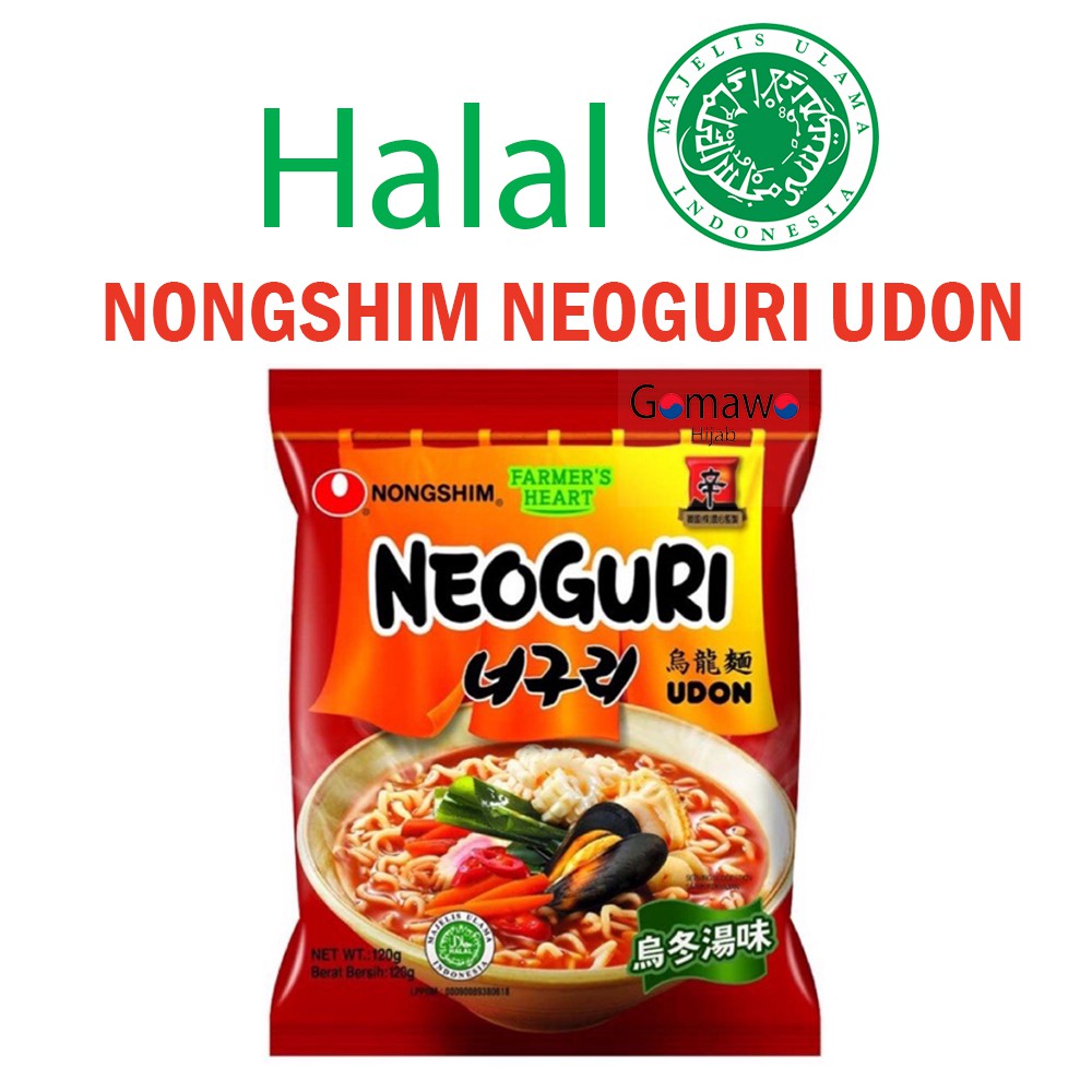 

MIE INSTAN NONGSHIM NEOGURI UDON HALAL MUI