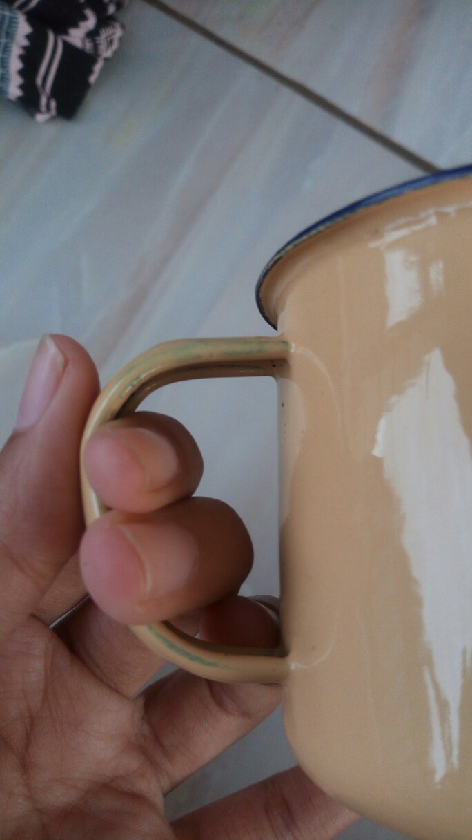 Cangkir Enamel Jadul Decal 6,8cm (gambar Bisa Custom)