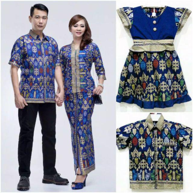 Qnunbatik Batik Family/keluarga Rok N Blus Santika Panjang