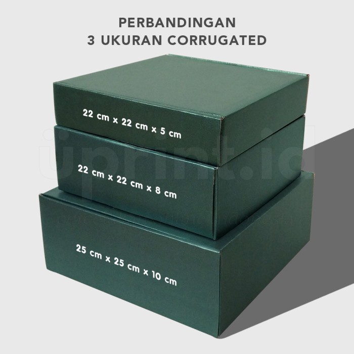 

Corrugated Box Polos Dus Kue/Hampers 25X25X10Ready StockMaroon 090