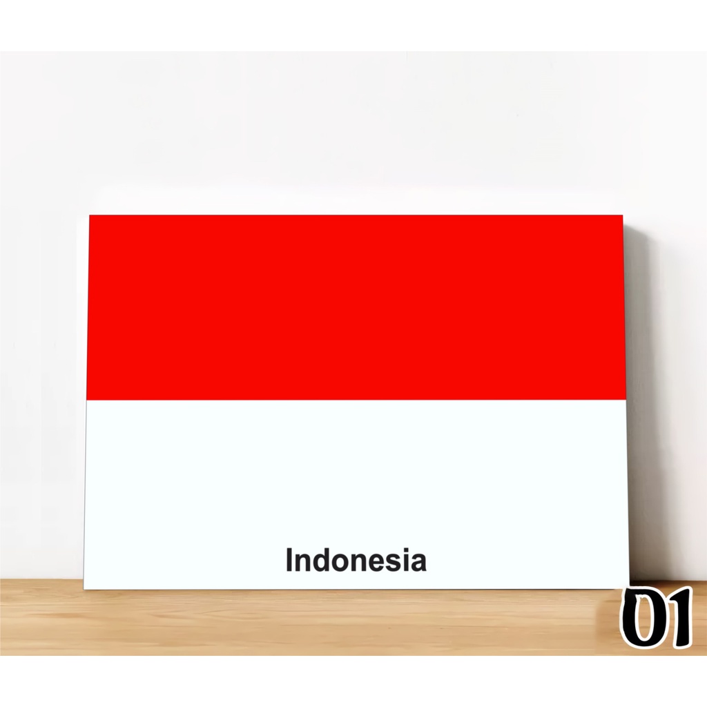 Jual Hiasan Dinding Negara Bendera Indonesia Asean Kamar Tidur Belajar