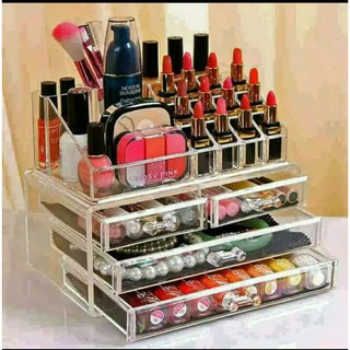 SHENAR RAK  KOSMETIK  ACRYLIC 4 DRAWER 4 LACI RAK  