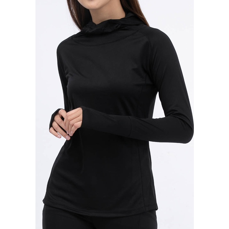 Trijee Baju Olahraga Lengan Panjang Wanita Lari/Casual/Outdoor/ Lyssa  - Black