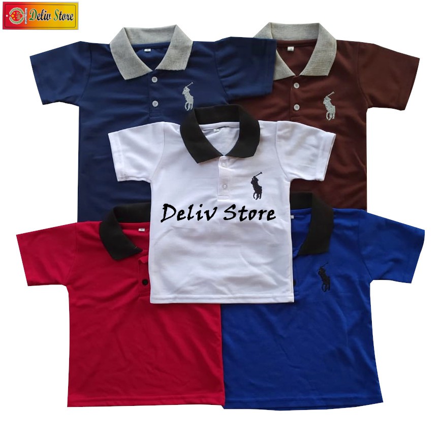 Baju Polo Anak-Grosir Lusinan-Unisex-Size 456-Konveksi-Partai-Murah
