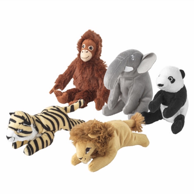 IKEA DJUNGELSKOG - boneka hewan mainan anak ukuran mini