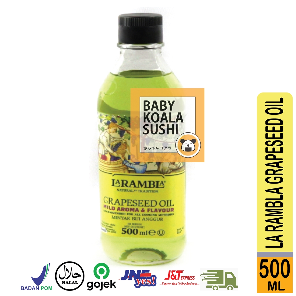 LA RAMBLA Grape Seed Oil Minyak Biji Anggur 500 ml Halal │ ELOO Import Spanyol