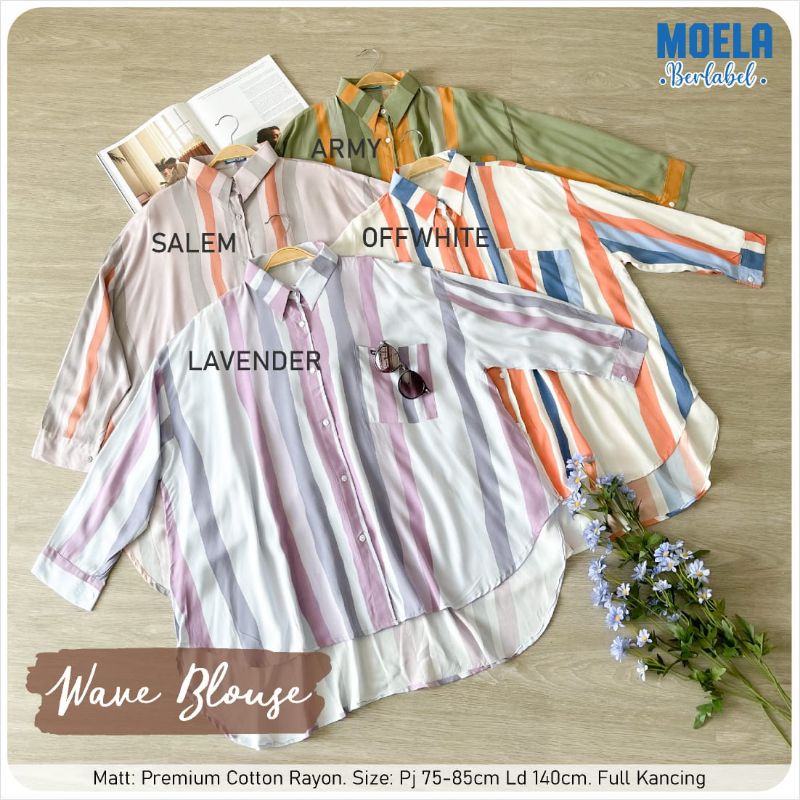 Wave Blouse Oversize By Moela