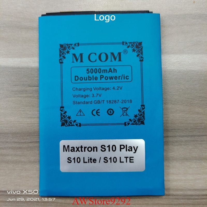 Mcom Battery Batere Batre Baterai Double Power Mcom Maxtron S10 Play - S10 Lite - S10 LTE