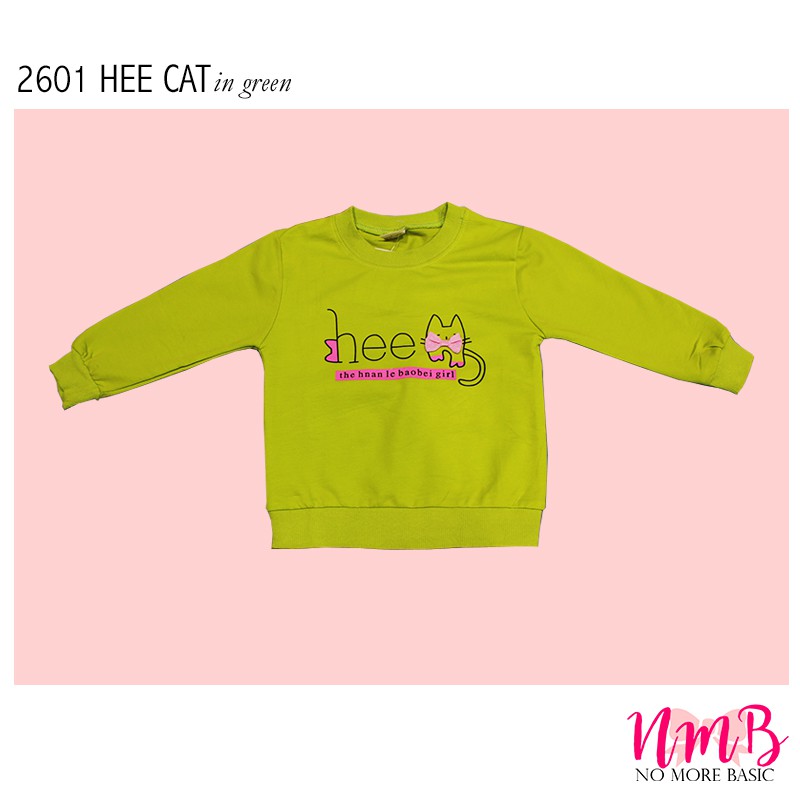 Kids Sweater 2601 Hee Cat - Baju Lengan Panjang Anak