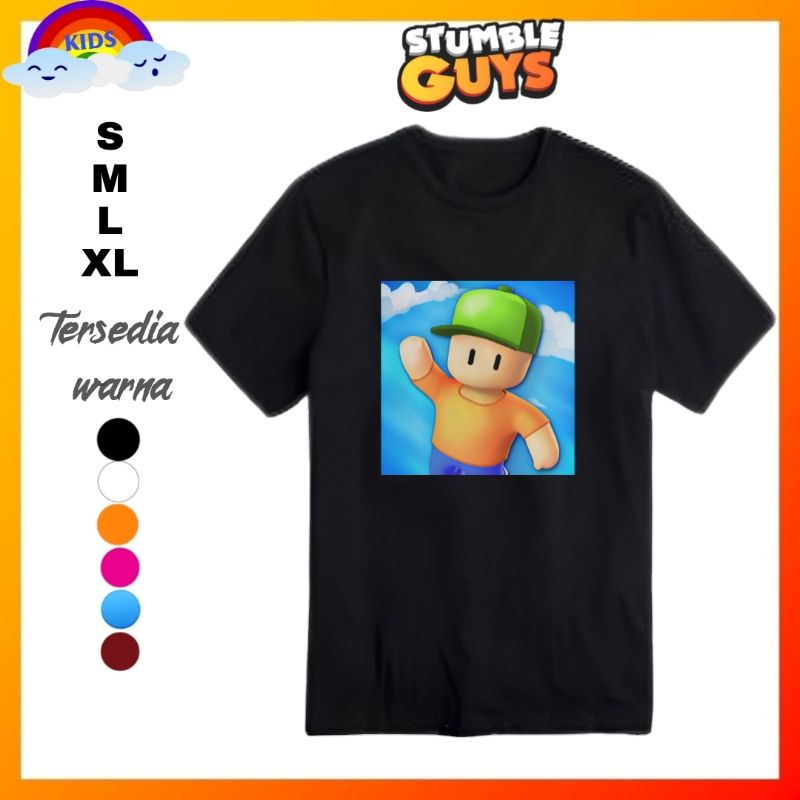 Stumble guys guy baju kaos shirt distro Anak stumble guys guy kaos stumble guys guy/Baju stumble guy