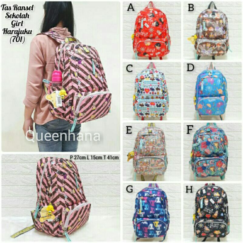 Tas Ransel Harajuku Tas Ransel Anak Sekolah import Tas Girl Cewe