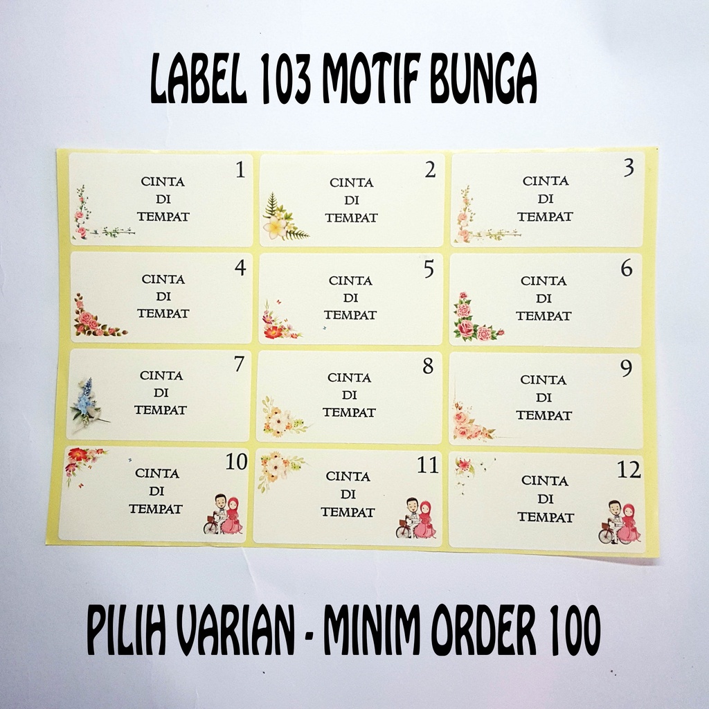 

Cetak label Undangan 103 motif bunga label undangan pernikahan khitan