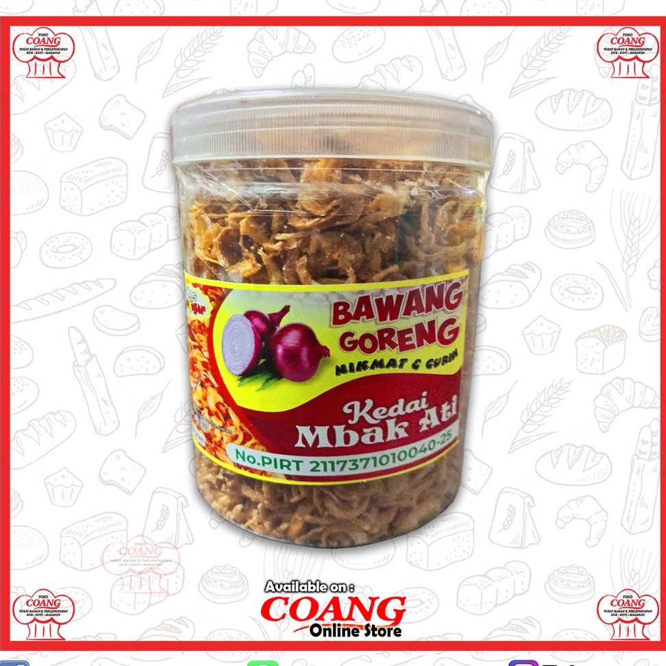 

BAWANG GORENG KEDAI MBAK ATI 200 GRAM - NIKMAT DAN GURIH