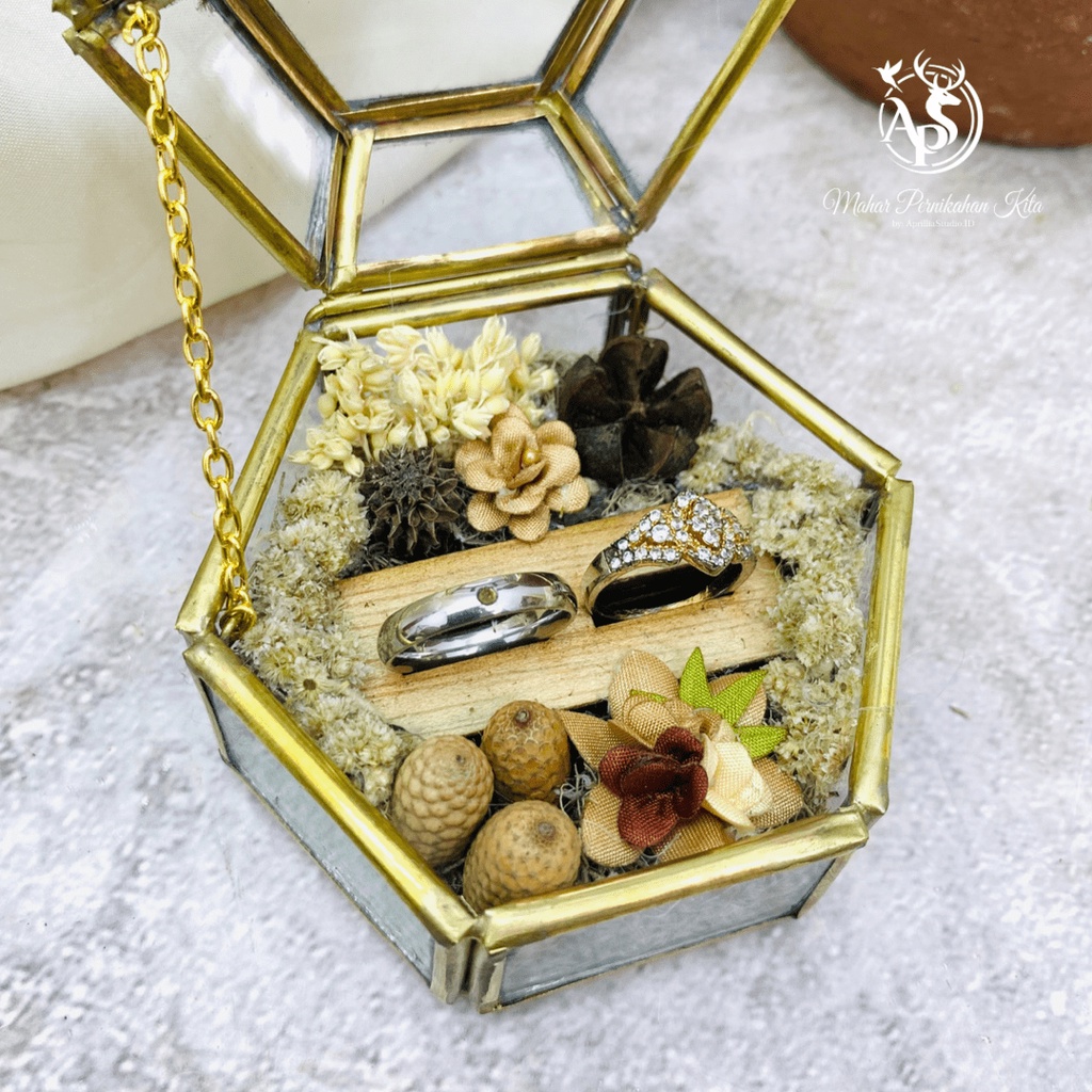 TEMPAT CINCIN LAMARAN | RINGBOX PERNIKAHAN GB BANNY RUSTIC