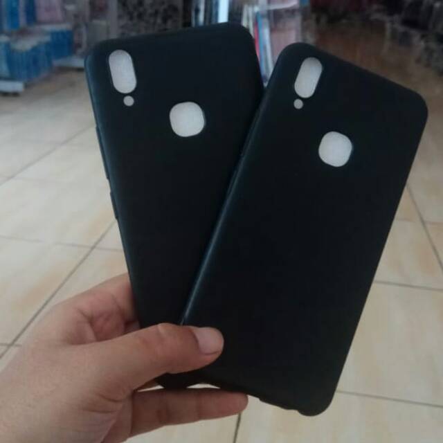 Case Vivo V9 Soft Casing Silikon Lentur Hitam Polos Cover Simple Terbaru