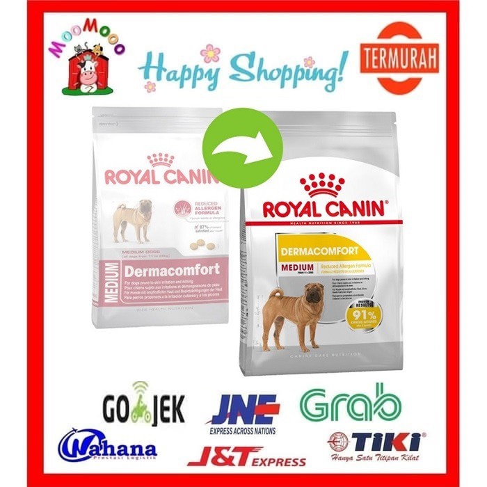 Royal Canin Medium Dermacomfort 3Kg - Makanan Anjing/Dog food