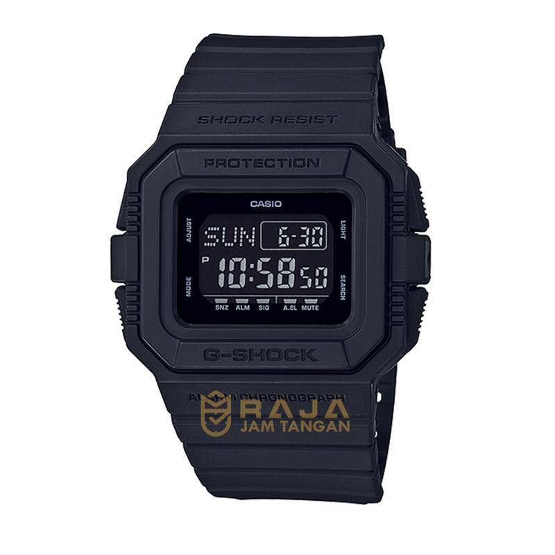 G SHOCK ORIGINAL DW-D5500BB-1D / DW D5500BB 1D JAM TANGAN PRIA DIGITAL KARET MURAH