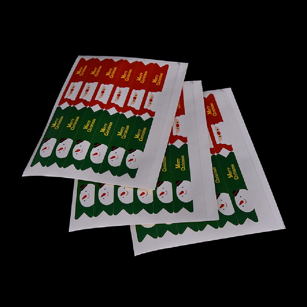 36pcs Stiker Label Segel Desain Santa Merry Christmas Untuk Membuat Kartu Scrapbook